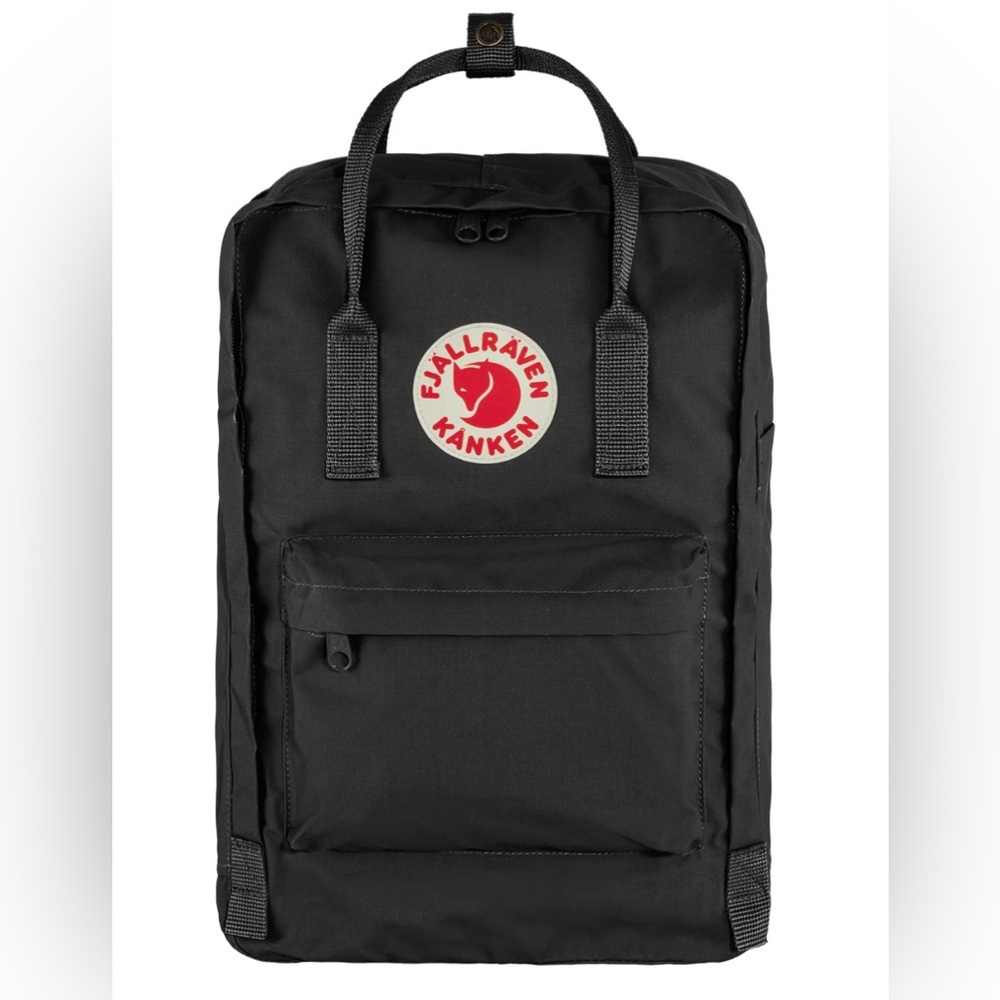 Fjallraven Kanken Backpack 15" Laptop Compartment in Black Missing Seat Cushion
